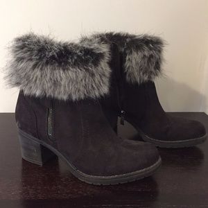 Fur Trim Booties